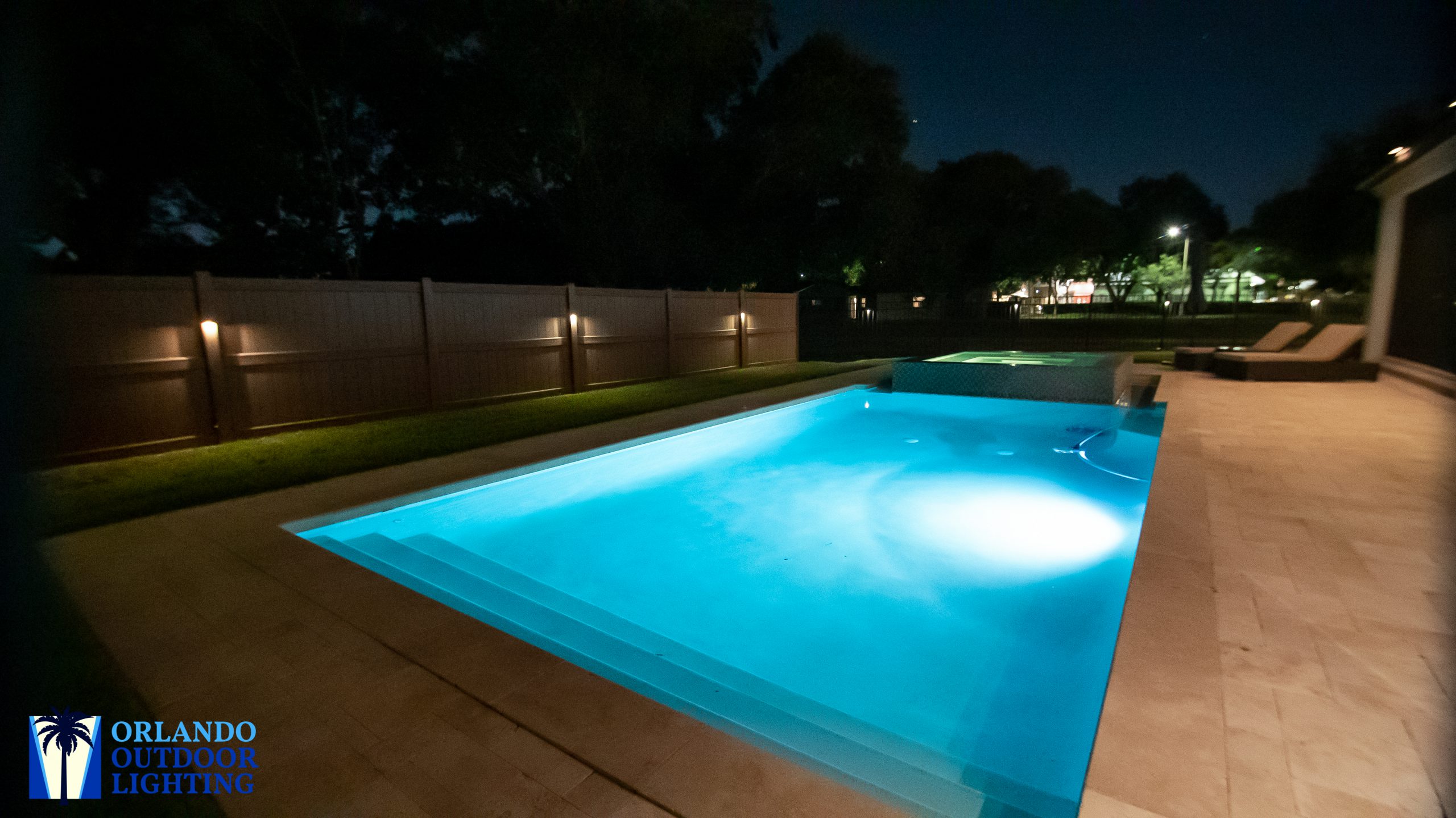 Deck and fence lighting on