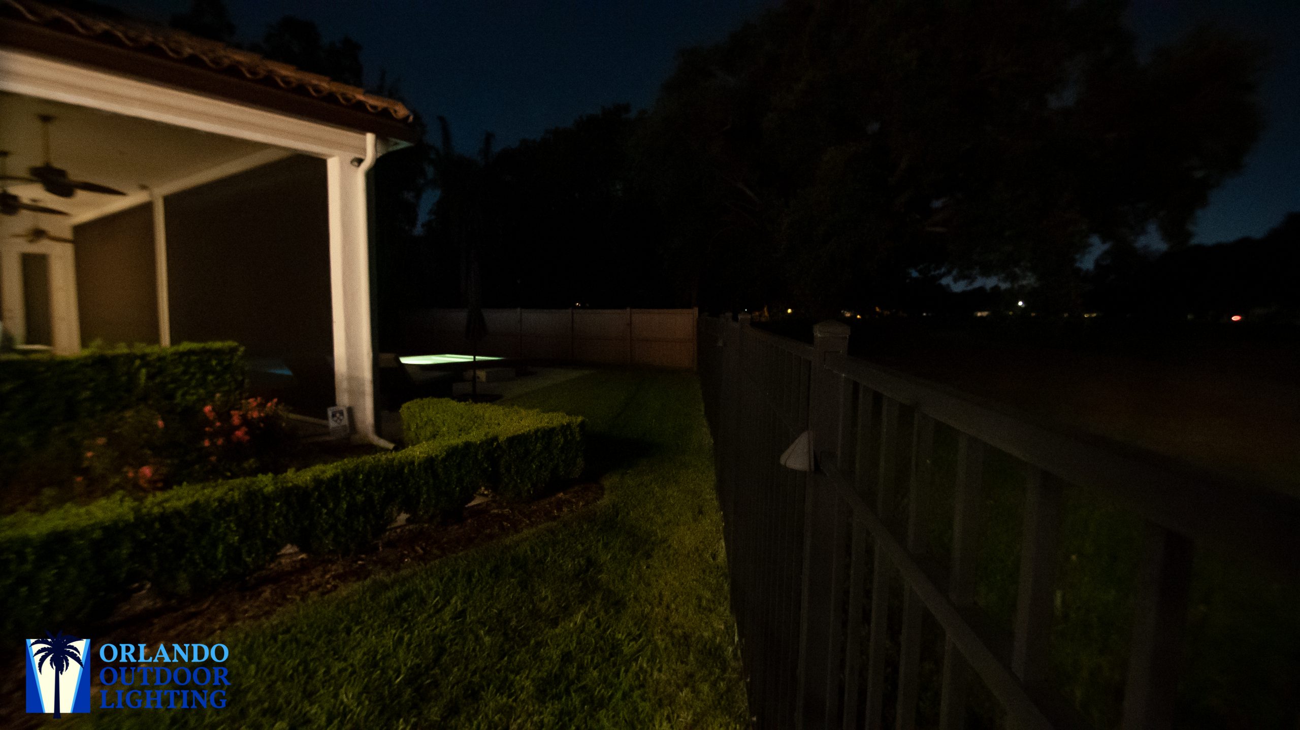 Fence lighting OFF